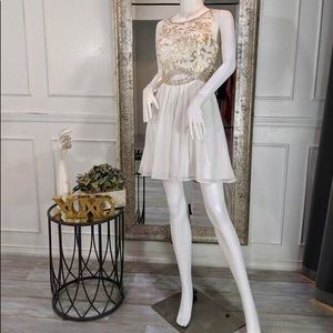 White Short Homecoming Dress